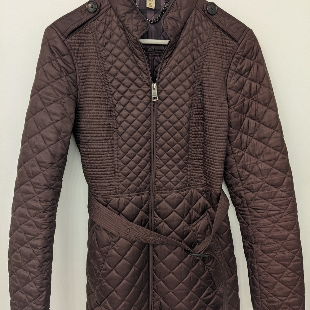 BURBERRY Coat, SM, 4, 36, Purple